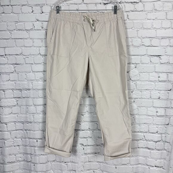 Vuori Womens Vintage Ripstop Pull On Pant Size XL in Light Gray Drawstring Waist - Picture 5 of 14